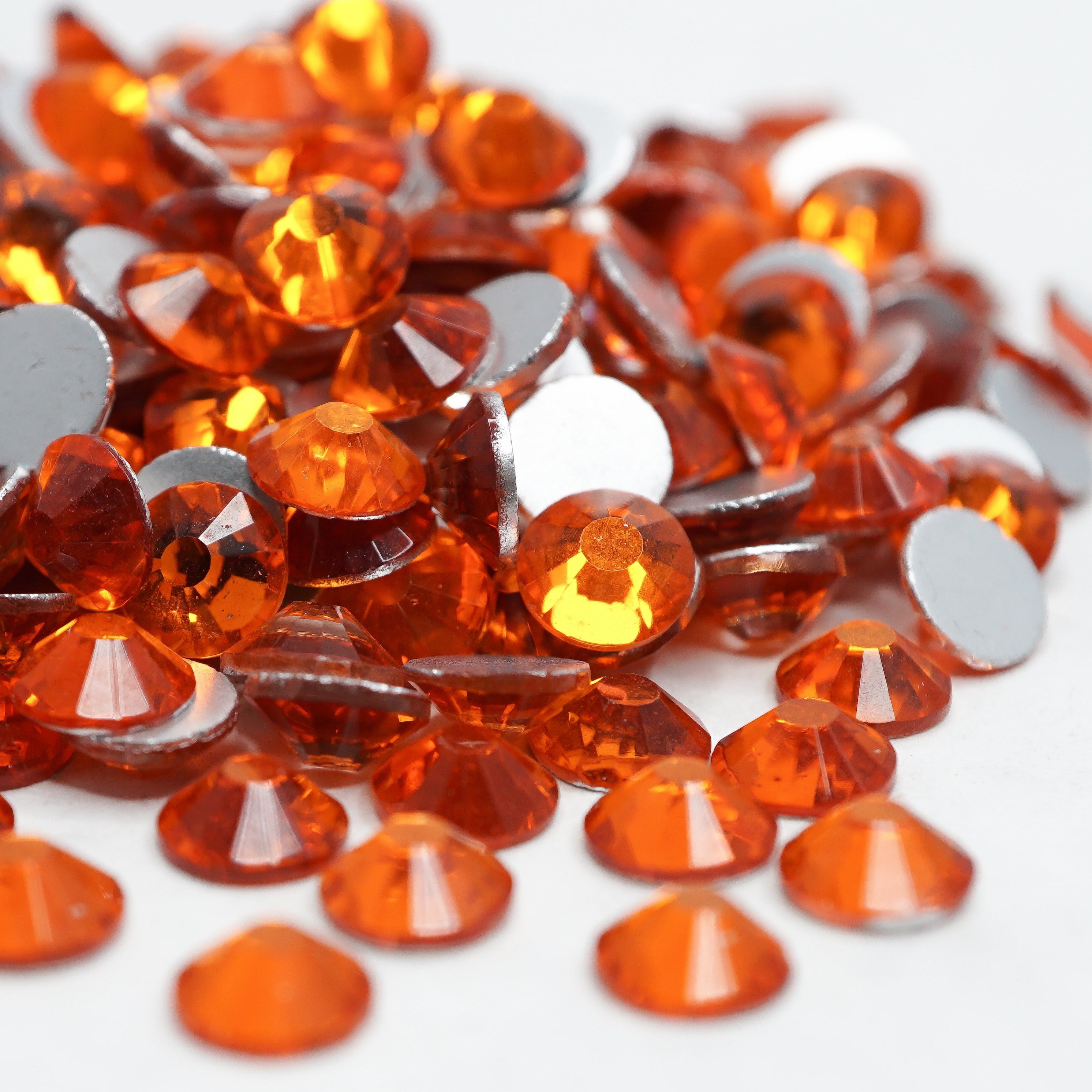 PriceLess Crystal Flatback Rhinestones Neon Orange 20ss - Rhinestones  Unlimited