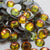 Red Flame Rhinestones - HQ glass flatback #059