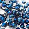Metallic Blue Rhinestones - HQ glass flatback #065