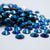 Metallic Blue Rhinestones - HQ glass flatback #065