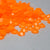 Neon Orange Rhinestones - HQ glass flatback #074