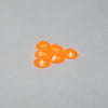 Neon Orange Rhinestones - HQ glass flatback #074