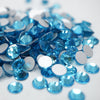 Aquamarine HQ glass Rhinestones flatback #009