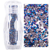 Metallic Blue - Crystal Pixie - nails art 3D