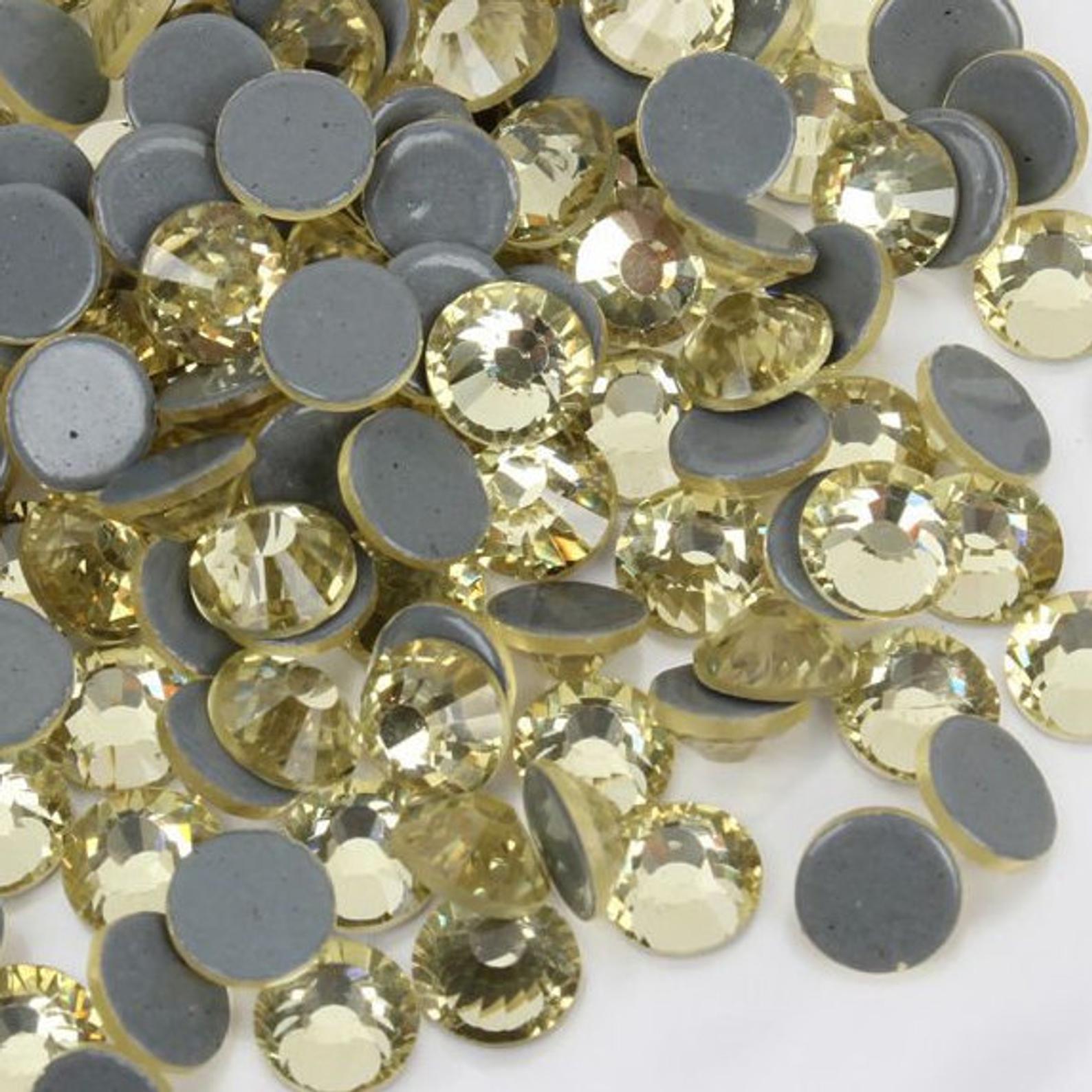 Jonquil HQ glass Rhinestones Hotfix #018