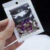 Violet blue- 100 Mix shapes - Nail art- Rhinestones - GLASS- flat back