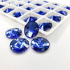 Sapphire - RIVOLI Sew On Glass Rhinestone