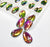 Rainbow - DROP Sew On Glass Rhinestone