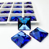 BERMUDA BLUE - SQUARE High Quality Glass Sew-on Rhinestones