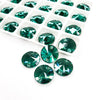Emerald - RIVOLI Sew On Glass Rhinestone