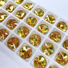 Topaz - RIVOLI Sew On Glass Rhinestone