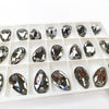 Black Diamond - DROP Sew On Glass Rhinestone
